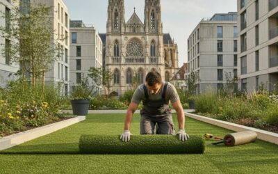 Pose gazon synthétique à Troyes : quand la pelouse naturelle ne suit plus